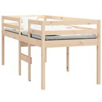 vidaXL Lit haut sans matelas 75x190 cm bois de pin massif