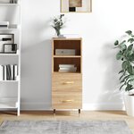 vidaXL Buffet Chêne sonoma 34 5x34x90 cm Bois d'ingénierie
