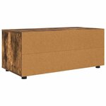 vidaXL Meuble TV Chêne fumé 100 x 48 x 43 cm Bois d'ingénierie