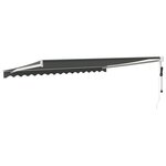 vidaXL Auvent rétractable automatique anthracite 5x3 m
