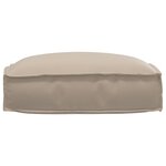 vidaXL Coussin de Palette Taupe pour siège 50x50x12 cm en Tissu Oxford