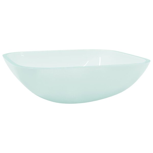 vidaXL Lavabo Verre 42x42x14 cm Dépoli