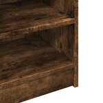 vidaXL Armoire d'évier chêne fumé 90x29x55 cm bois d'ingénierie