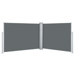 vidaXL Auvent latéral rétractable Anthracite 100 x 1000 cm