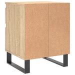 vidaXL Tables de chevet 2 Pièces chêne sonoma 40x35x50 cm bois ingénierie
