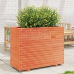 vidaXL Jardinière cire marron 90x40x72 5 cm bois de pin massif