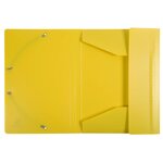 Chemise à élastique 3 rabats plastique forever young exacompta 24 x 32 cm - dos 3 cm couleurs assorties - lot de 4