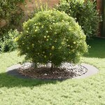 vidaXL adapté pour anneaux d'arbre plats 5 Pièces Argent Ø90 / 120 cm