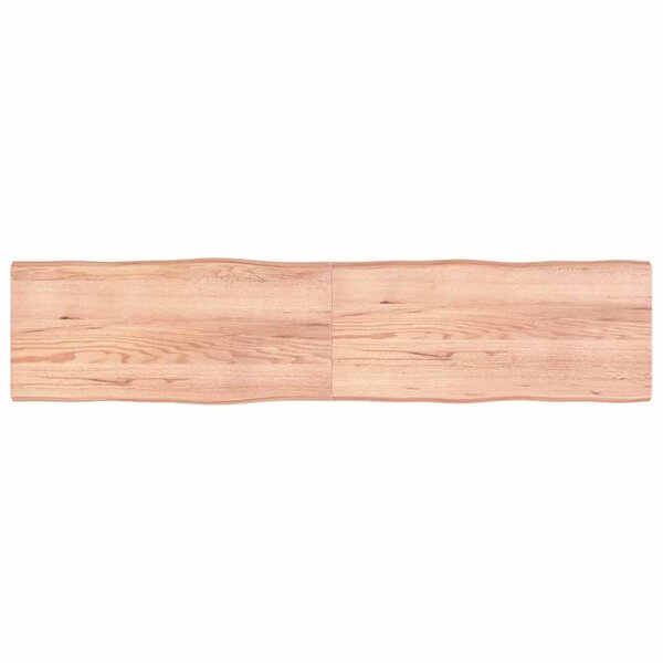 vidaXL Dessus de table bois massif traité bordure assortie
