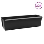 vidaXL Caisses à fleurs pour palettes Euro 24 Pièces Noir