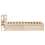 vidaXL Cadre de lit avec tête de lit 90x190 cm bois de pin massif