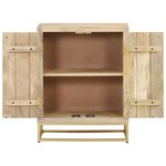 vidaXL Buffet avec 2 portes 55x30x70 cm bois massif de manguier