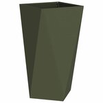 vidaXL Jardinière 2 Pièces Vert olive 40 x 40 x 75 cm Acier