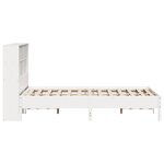 vidaXL Lit bibliothèque sans matelas blanc 140x200 cm bois pin massif