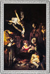 Monnaie NATIVITY WITH SAN LORENZO AND SAN FRANCESCO Caravaggio Catch Me If You Canvas 1 Oz Argent 5 Cedis Ghana 2026 (PRÉCOMMANDE)