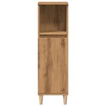 vidaXL Armoire de salle de bain chêne artisanal 30x30x100 cm