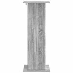 vidaXL Support de Plante 2 pc Sonoma gris 30 5 x 30 x 80 5 cm