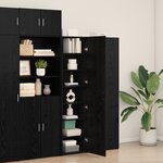 vidaXL Haut de meuble en chêne noir 45x42.5x185 cm Bois d'ingénierie