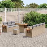 vidaXL Ensemble de canapé de jardin 13 Pièces Beige et Gris clair