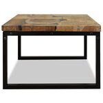 vidaXL Table basse Teck Résine 60x60x40 cm