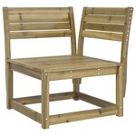 vidaXL Salon de jardin 5 Pièces bois de pin imprégné