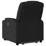 vidaXL Fauteuil inclinable électrique noir tissu