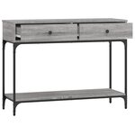 vidaXL Table console sonoma gris 100x34 5x75 cm bois d'ingénierie