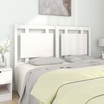 vidaXL Tête de lit Blanc 145 5x4x100 cm Bois massif de pin
