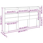 vidaXL Tête de lit Chêne artisanal 200 x 17 x 102 cm Bois d'ingénierie