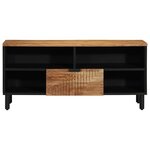 vidaXL Unites TV avec tiroir Bois d'Acacia Massif 100 x 33 5 x 46 cm