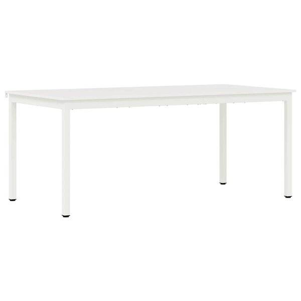 vidaXL Table de salle à manger / Table de repas Blanc 180 x 90 x 75 cm