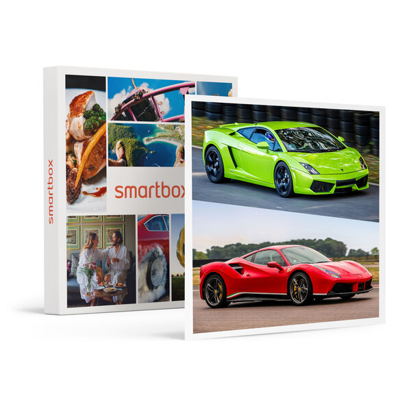 SMARTBOX - Coffret Cadeau Stage de pilotage multivolant : 2 tours en Lamborghini Gallardo et 2 tours en Ferrari 488 sur le circuit de Magny-Cours - Sport & Aventure