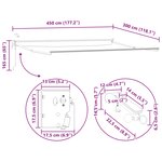 vidaXL Auvent rétractable électrique Orange et Blanc 4 5 × 3 m