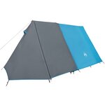 vidaXL Tente de camping 3 personnes bleu imperméable