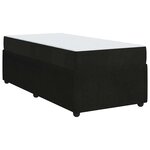 vidaXL Cadre de lit avec matelas Autre Noir 100 x 200 cm Velours