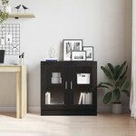 vidaXL Bibliothèque Chêne noir 82.5 x 30.5 x 80 cm Bois d'ingénierie