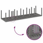 vidaXL Ensemble de salle à manger pour jardin 15 Pièces Gris clair