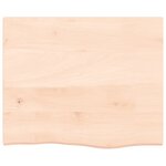 vidaXL Étagère murale 60x50x2 cm bois de chêne massif non traité