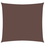 vidaXL Voile de parasol tissu oxford carré 6x6 m marron