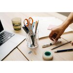 Ciseaux avec lame titane Non Stick 18cm  ambidextre blanc/orange FISKARS