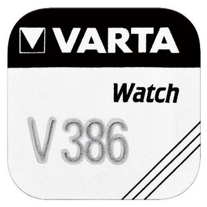 Blister de 1 Pile oxyde argent pour montres V386 (SR43) 1 55V VARTA