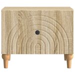 vidaXL Table basse Chêne Sonoma 49 x 50 x 40 cm Bois d'ingénierie