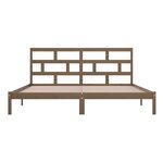 vidaXL Cadre de lit Marron miel Bois de pin massif 200x200 cm