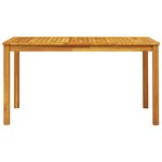 vidaXL Ensemble de salle à manger pour jardin 7 Pièces Marron