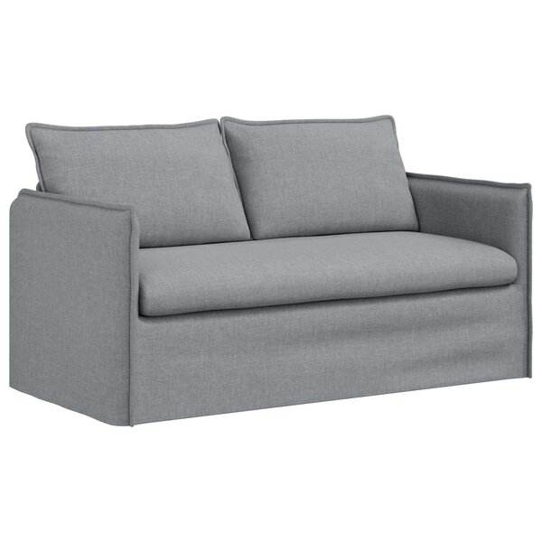 vidaXL Canapé Gris clair 156 x 82 x 85 cm tissu