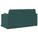 vidaXL Canapé Vert foncé 158 x 78 x 80 cm tissu