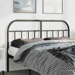 vidaXL Tête de lit métal noir 150 cm