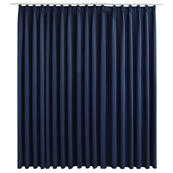 vidaXL Rideau occultant avec crochets Bleu 290x245 cm