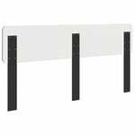 vidaXL Tête de lit Chêne noir 180 cm Bois d'ingénierie