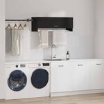 vidaXL Armoire avec stockage Noir 100 x 32.5 x 35 cm Bois d'ingénierie